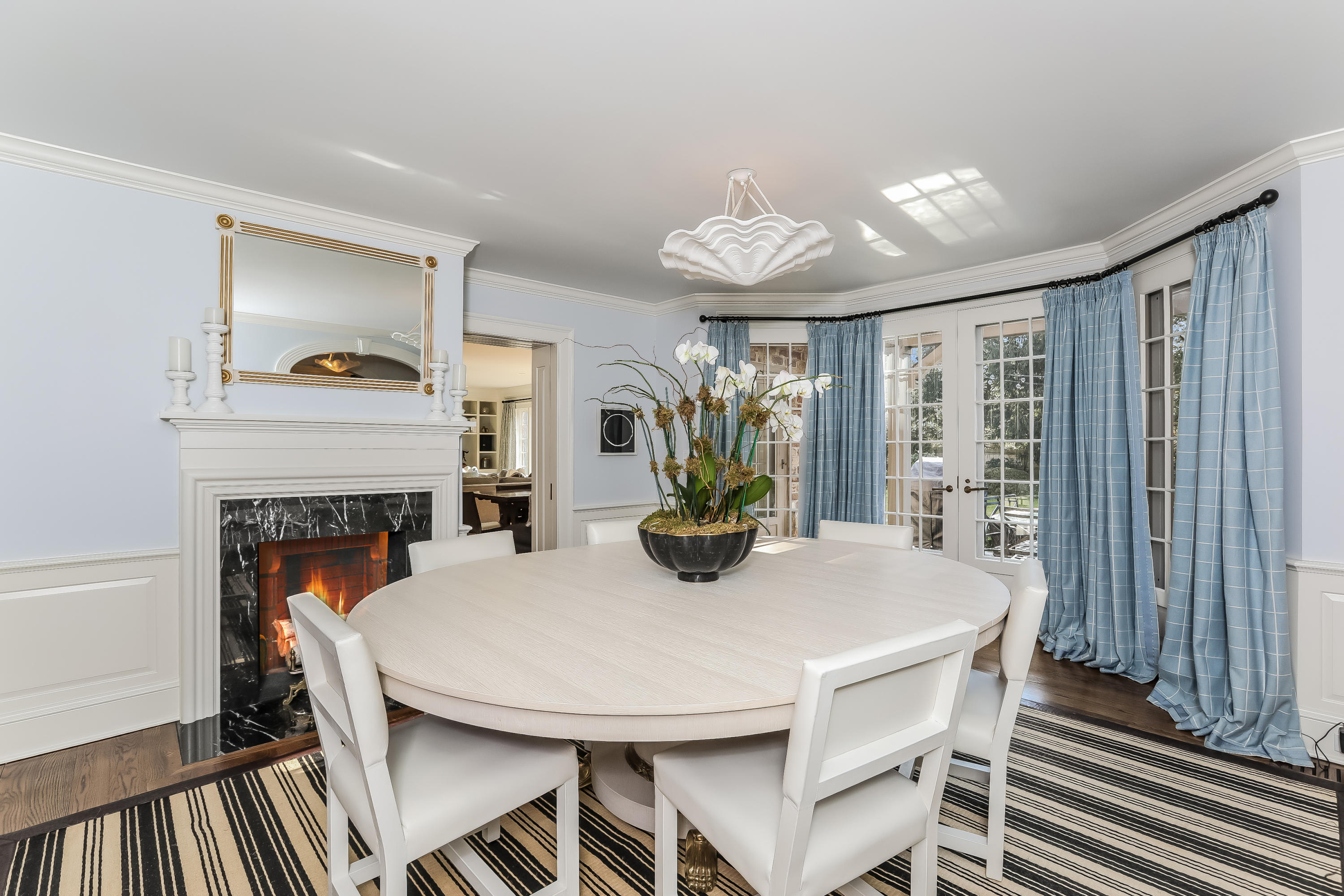 30 Old Farm Road Darien, CT 06820 - Photo 8 of 42 a view of a dining room with furniture window and wooden floor
