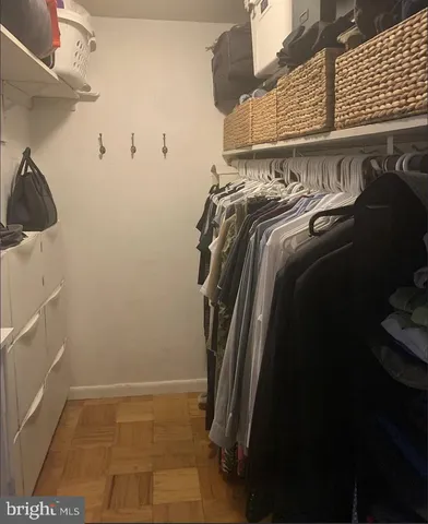 a view of walk in closet