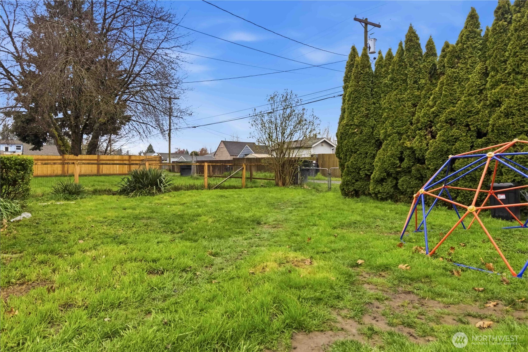 463 26th Avenue Longview, WA 98632 - Photo 17 of 28 a view of a backyard with a garden and trees