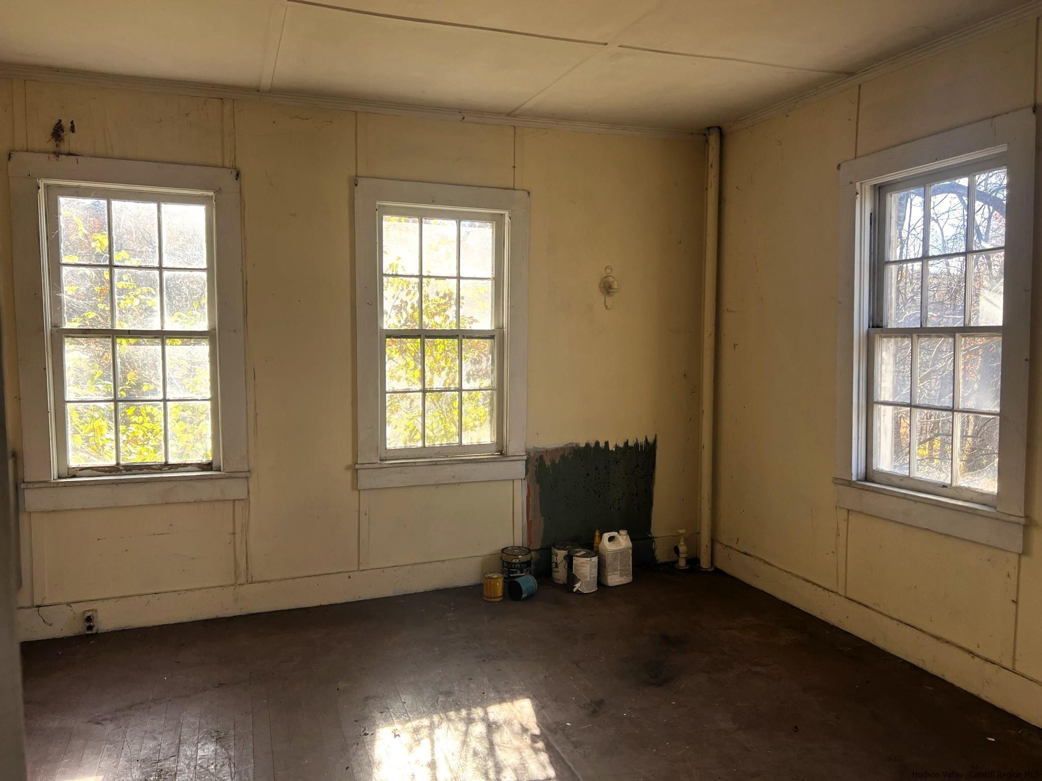345 Towpath Road Accord, NY 12404 - Photo 16 of 35 an empty room with windows lake and mountain view