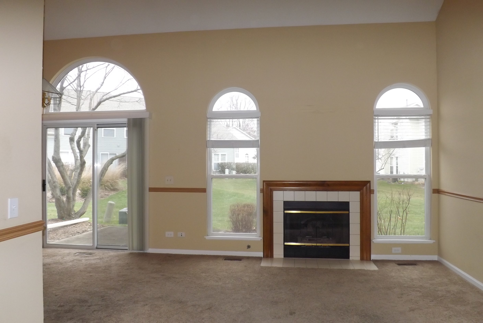 1078 Stillwater Road Elgin, IL 60120 - Photo 3 of 13 an empty room with windows and fireplace