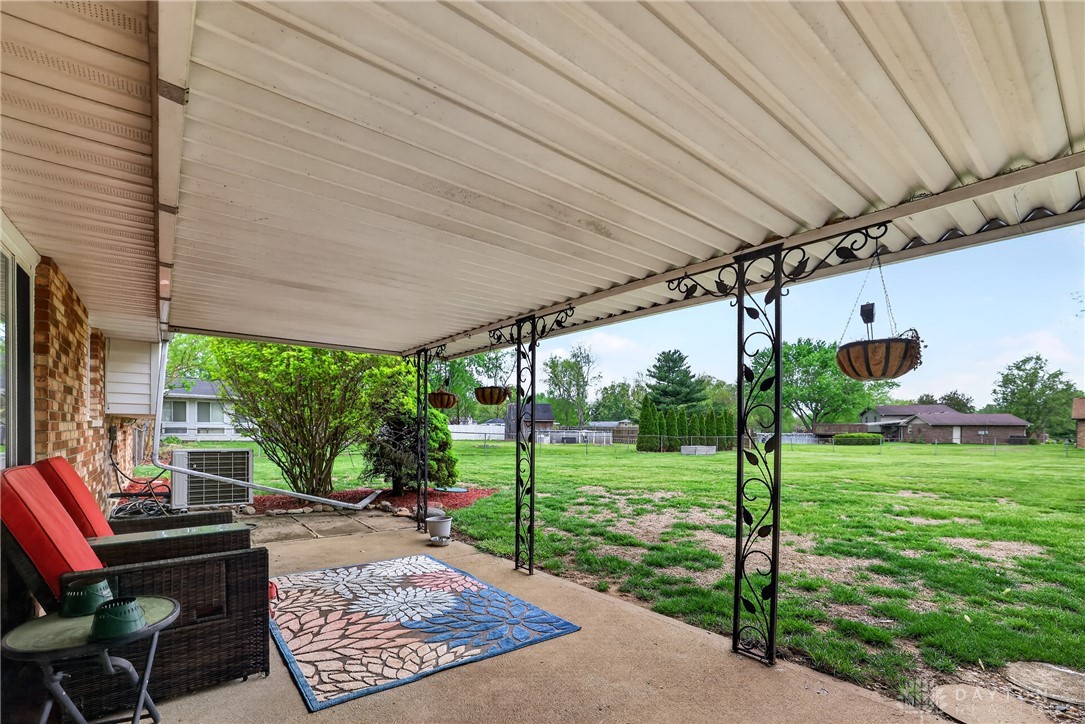 5741 Gray Road Fairfield, OH 45014 - Photo 24 of 32 This spacious patio offers an expansive view of the private yard, ideal for outdoor enjoyment.