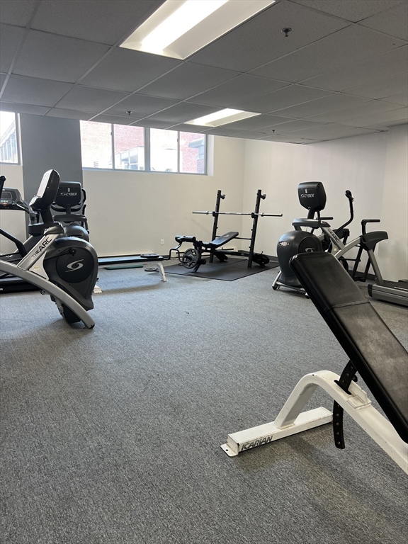 17 Federal Street, Unit 606 Worcester, MA 01608 - Photo 23 of 24 a room with gym equipment
