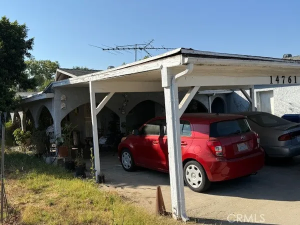 a car parked in garage