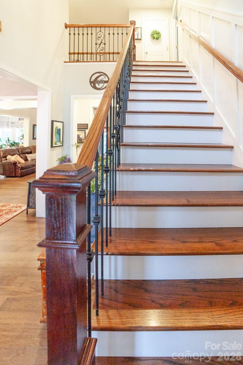 790 Brandon Road Clover, SC 29710 - Photo 40 of 48 a view of entryway and hall with wooden floor