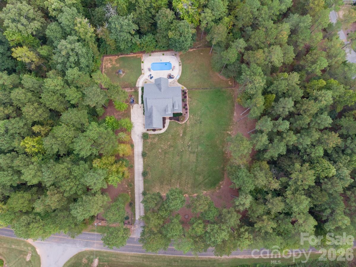 790 Brandon Road Clover, SC 29710 - Photo 41 of 48 an aerial view of a house with a yard basket ball court and outdoor seating