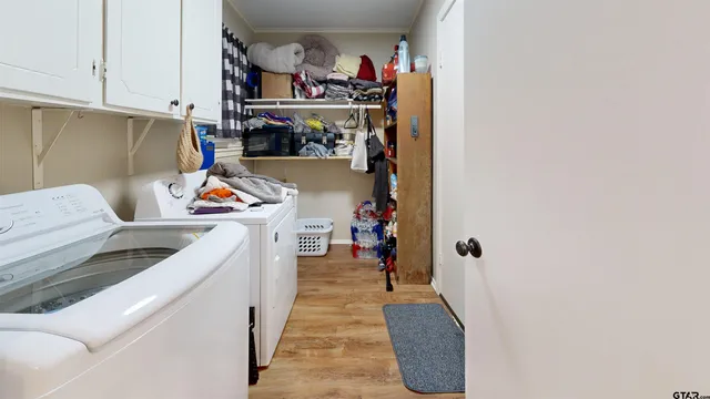 a view of storage and utility room