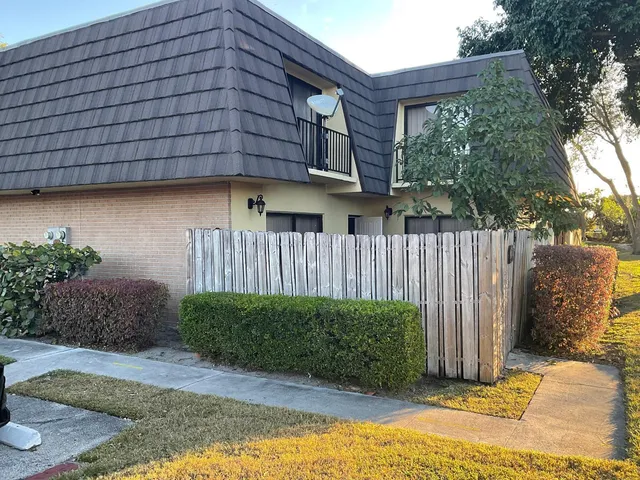 a backyard of a house