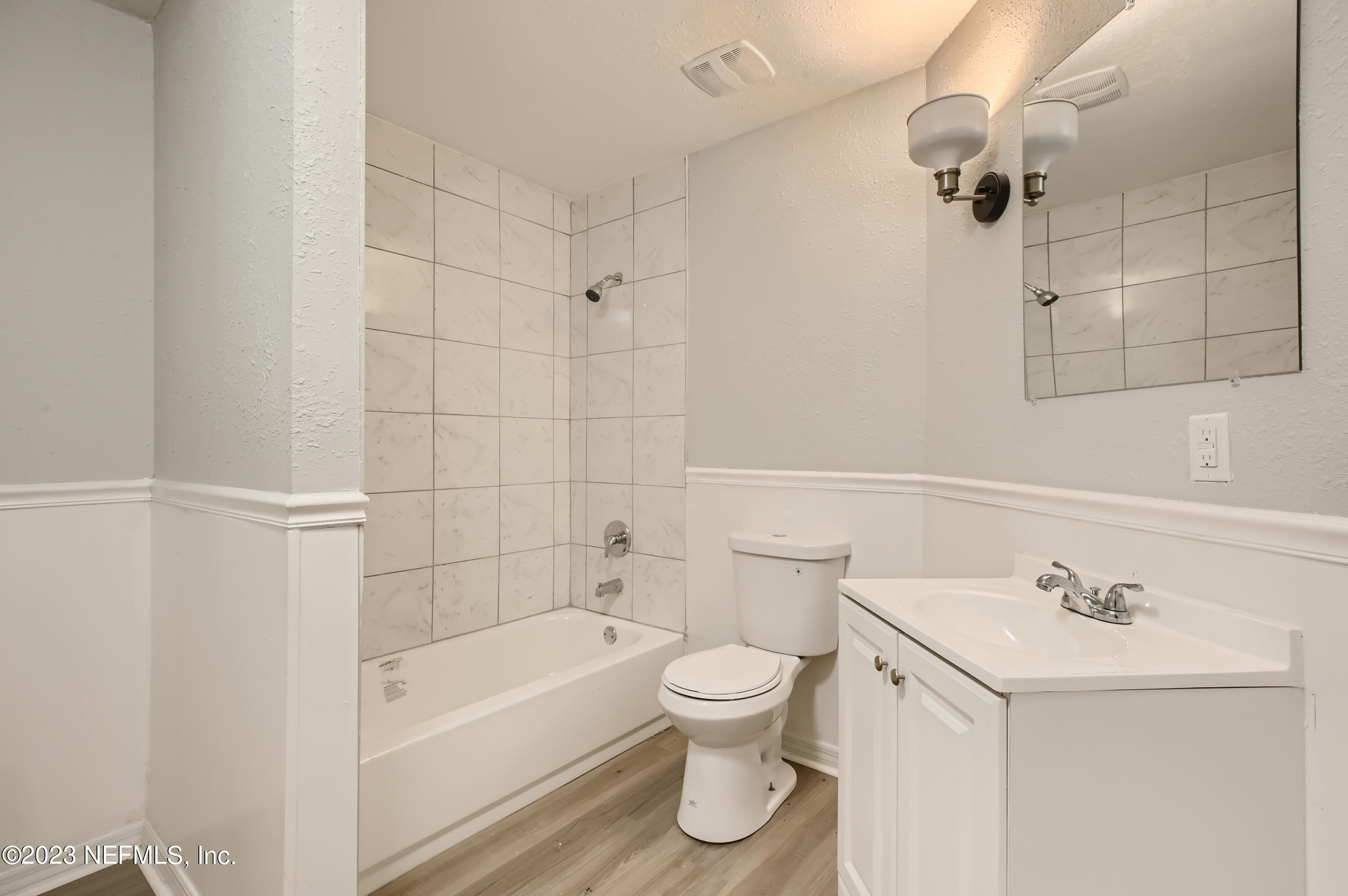 5730 Moncrief Road Jacksonville, FL 32209 - Photo 21 of 37 a bathroom with a sink a toilet and shower