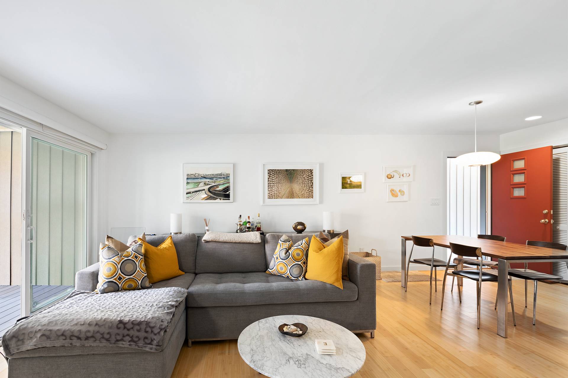 514 Pantigo Road, Unit 7 East Hampton, NY 11937 - Photo 3 of 14 a living room with furniture and wooden floor