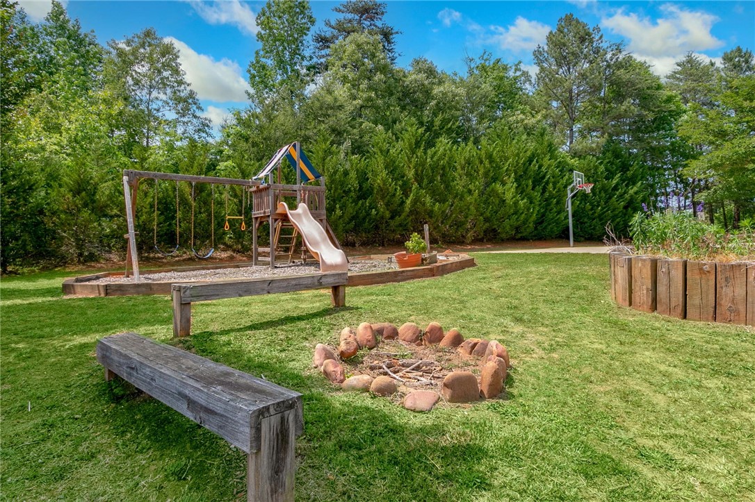 326 Edens Ridge Drive Six Mile, SC 29682 - Photo 31 of 40 Fire pit and play area