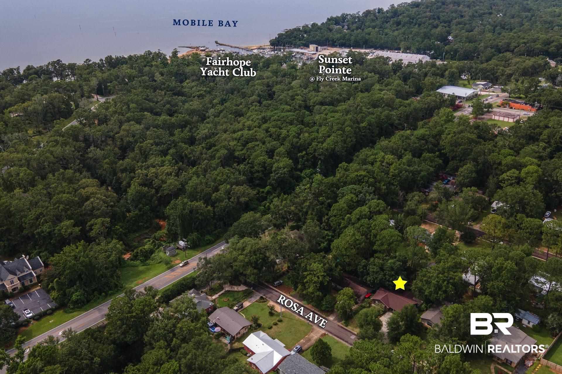 409 Rosa Avenue Fairhope, AL 36532 - Photo 2 of 31 aerial view of location