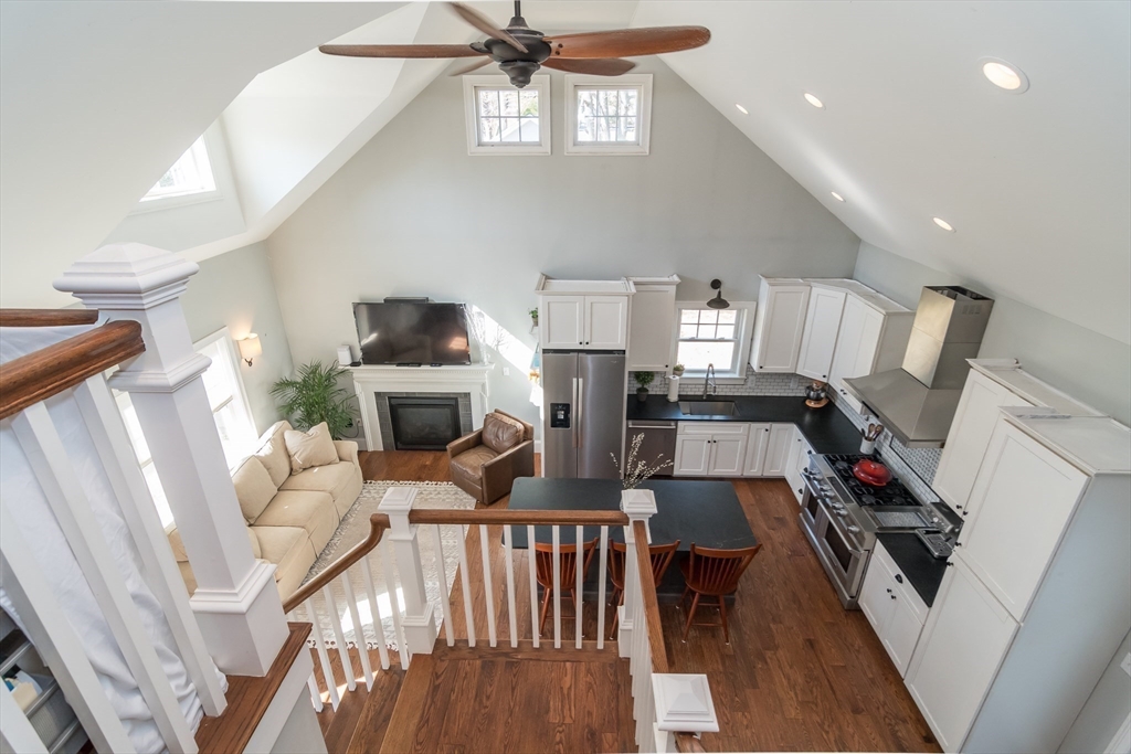 11 Durant Road Wellesley, MA 02482 - Photo 19 of 28 a living room with furniture fireplace and flat screen tv