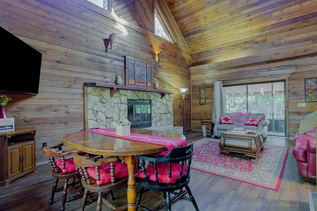 a outdoor space with furniture