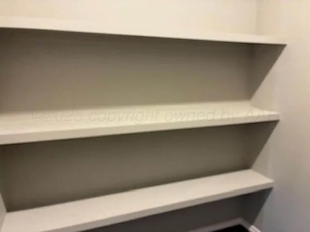 a close view of closet