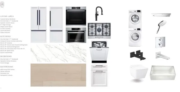 a kitchen with a refrigerator and a stove top oven