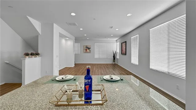 a room with furniture and a rug