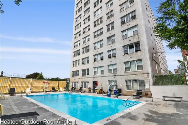 a view of a building with lake view