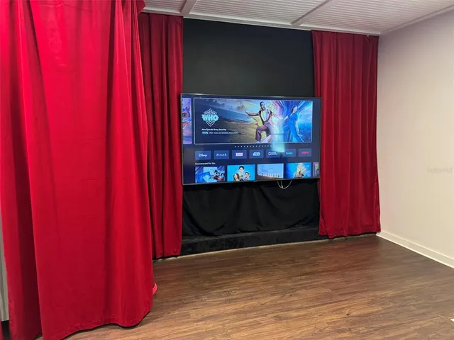 a wooden door with red door and a wooden door