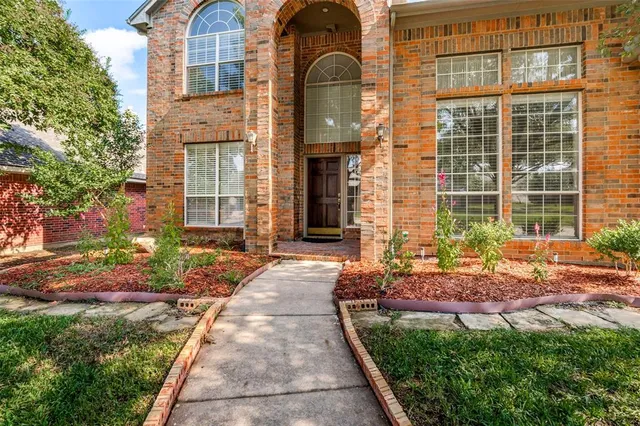 a front view of a house