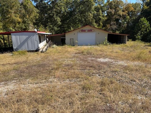 a backyard of a house