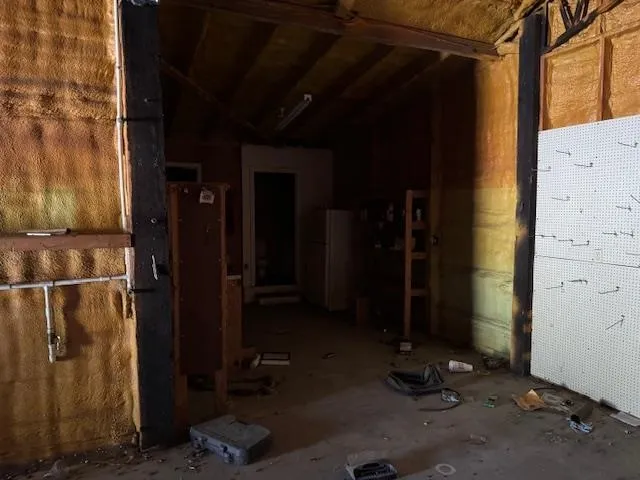 a view of a storage room