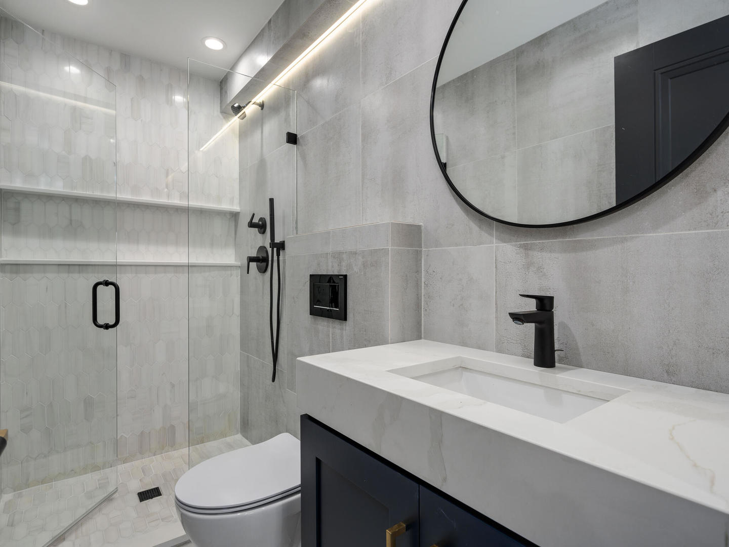 1115 South Delphia Avenue Park Ridge, IL 60068 - Photo 32 of 38 a bathroom with a sink a toilet and shower