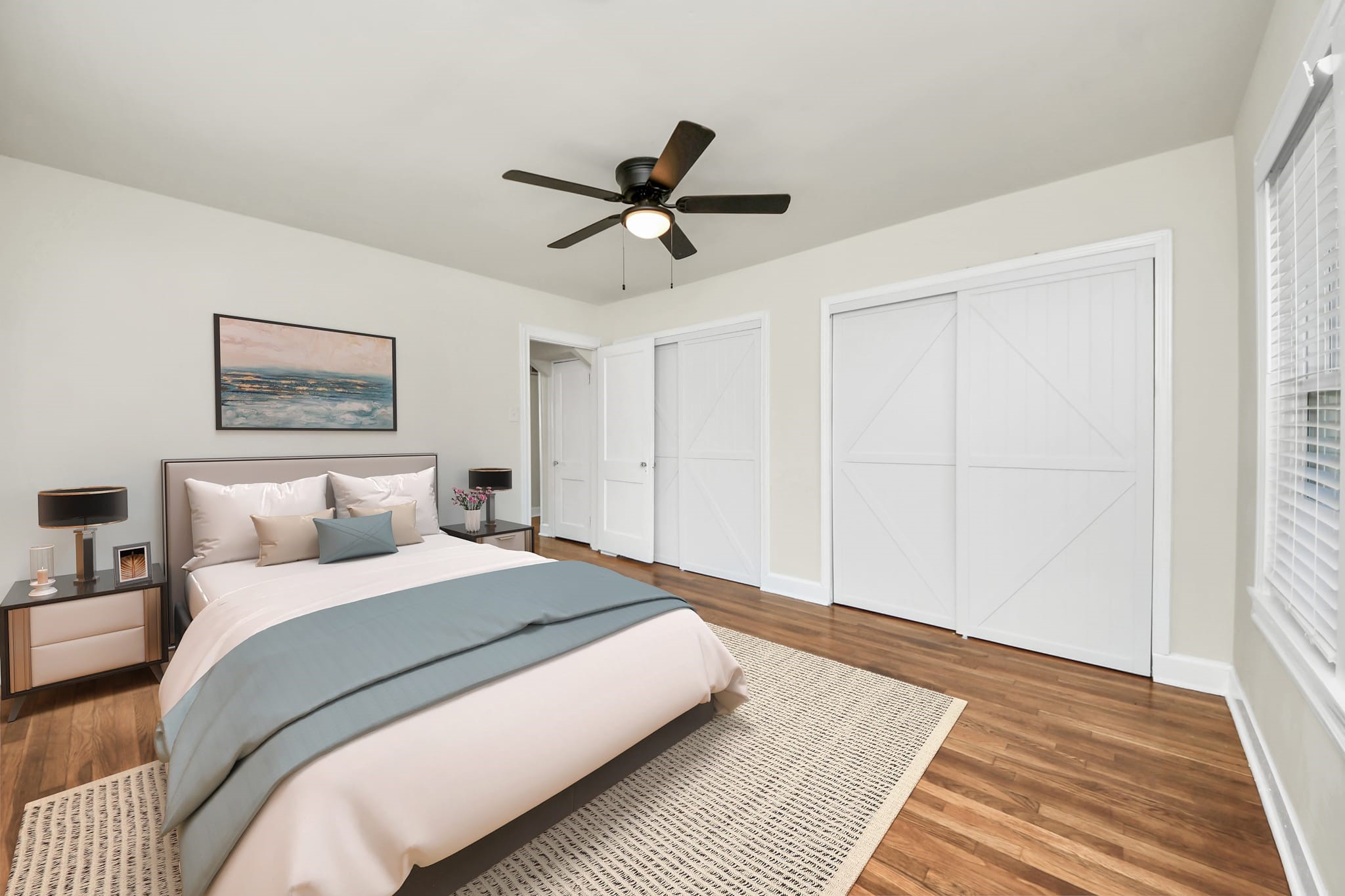 516 Eleanor Street Houston, TX 77009 - Photo 15 of 25 Virtually Staged Primary Bedroom.