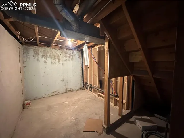 a view of under construction room and staircase