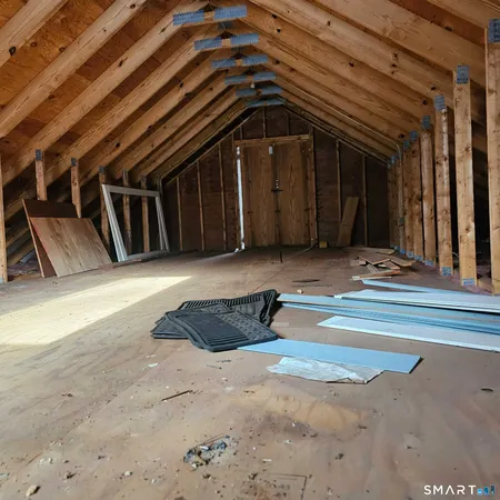 a view of a garage