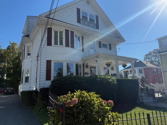 a front view of a house