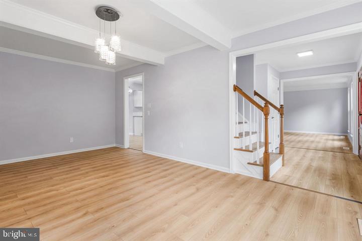 2807 Falling Brook Terrace Hyattsville, MD 20783 - Photo 18 of 48 a view of an empty room and chandelier fan