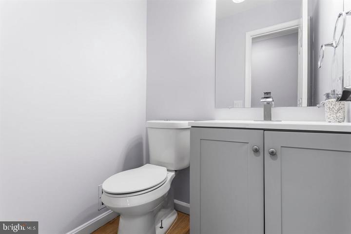 2807 Falling Brook Terrace Hyattsville, MD 20783 - Photo 20 of 48 a bathroom with a sink a toilet and a mirror