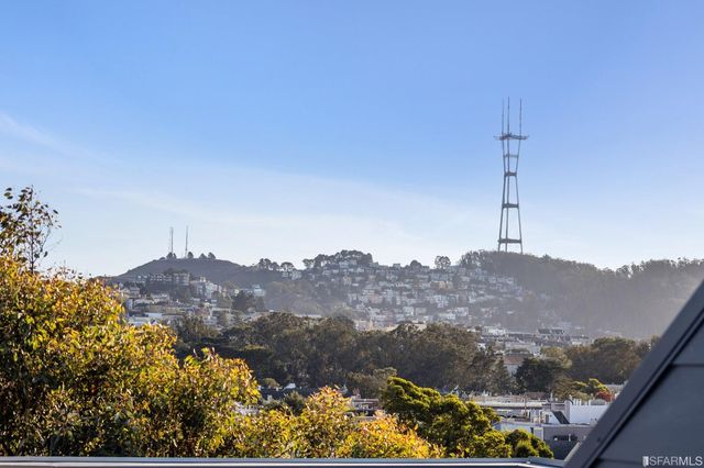 a view of city and mountain