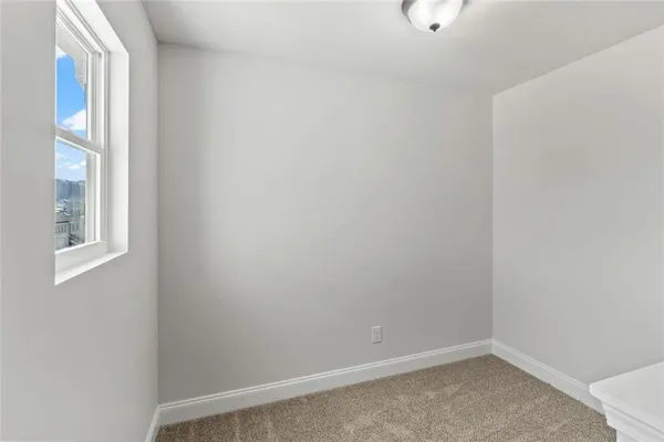 a view of an empty room