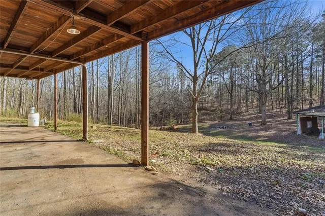 a view of a roof deck