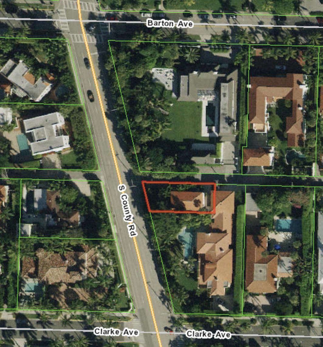 151 South County Road, Unit 1 Palm Beach, FL 33480 - Photo 21 of 23 Apt Location in red