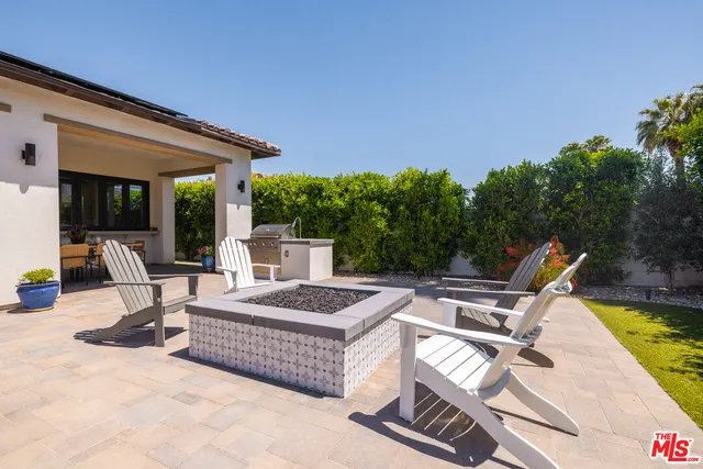 a view of outdoor space yard swimming pool and furniture