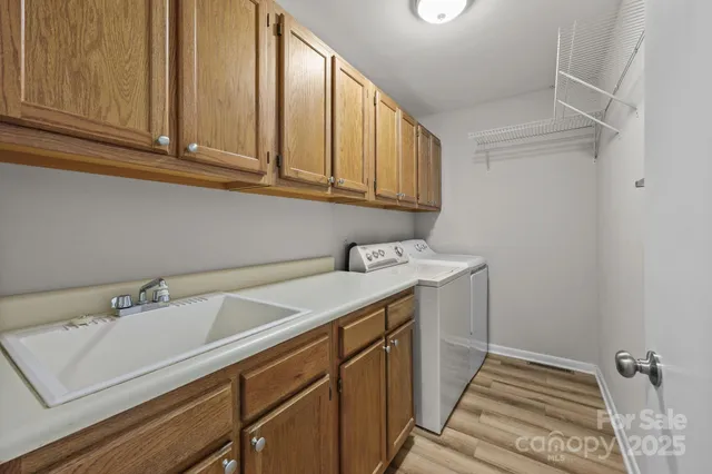 a utility room with a sink
