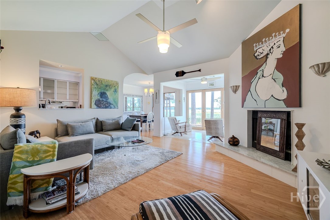 211 Runaway Point Road Savannah, GA 31404 - Photo 8 of 56 For cooler nights, you can cozy up tot he wood bur