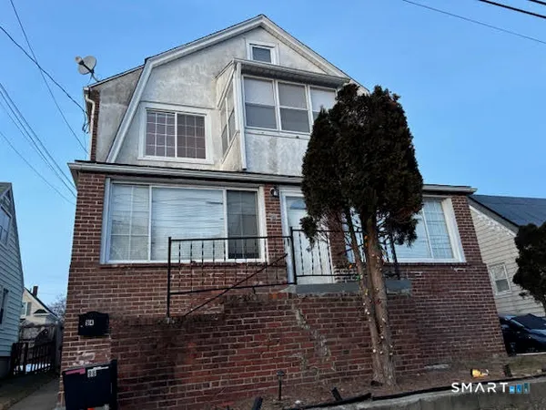 a front view of a house
