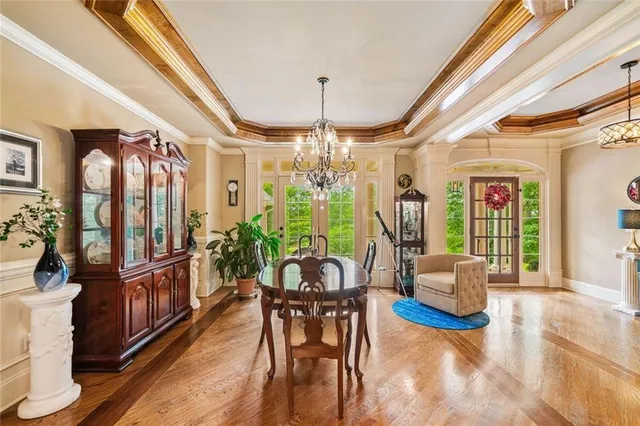 a living room with furniture fireplace and flat screen tv