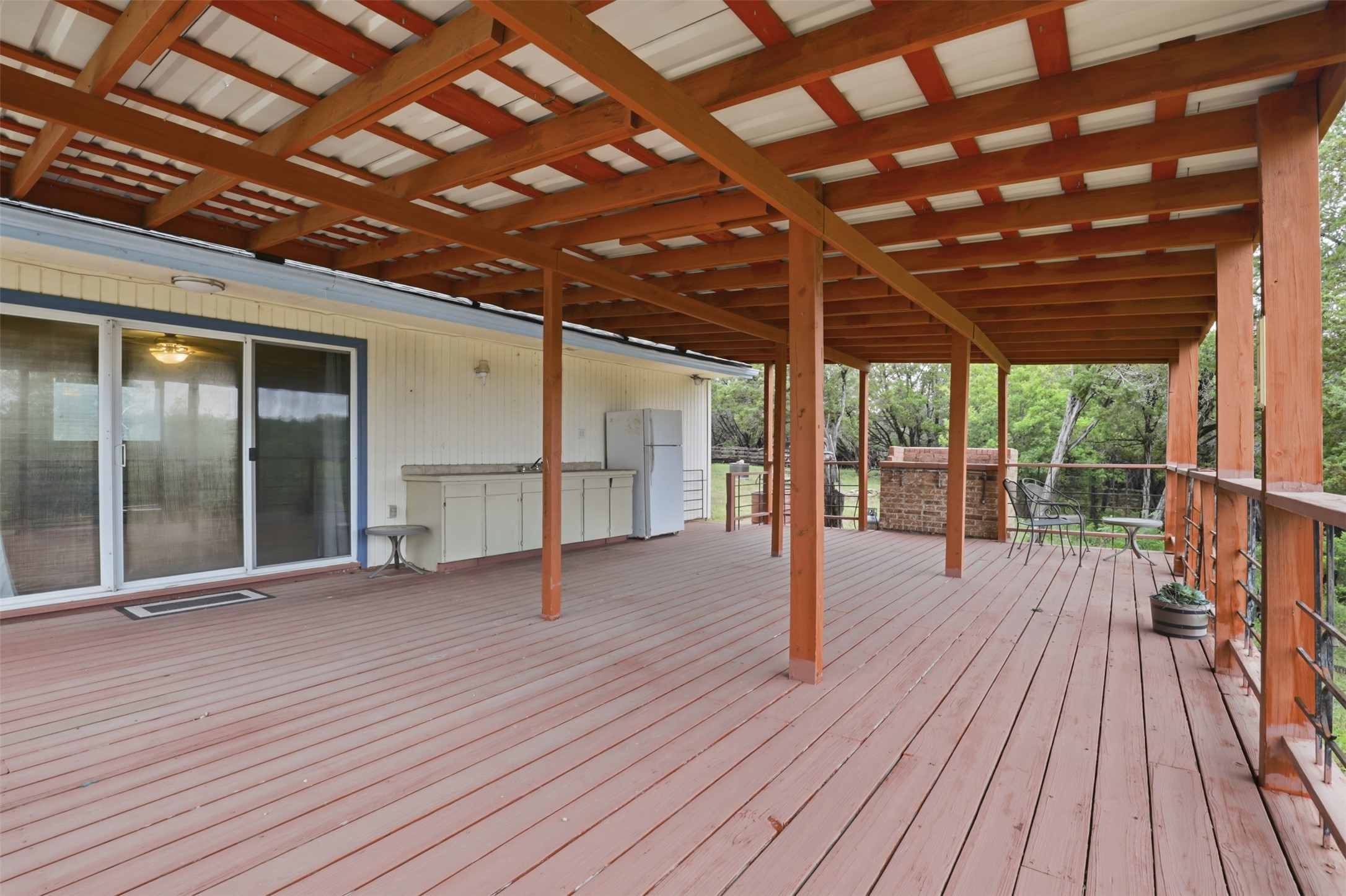 27600 Ranch To Market 1431 Marble Falls, TX 78654 - Photo 25 of 33 Ideal Space for Outdoor Living and Entertainment with Built-In Propane Gas Grill and Outdoor Sink Tile Counter Space and Storage Cabinets