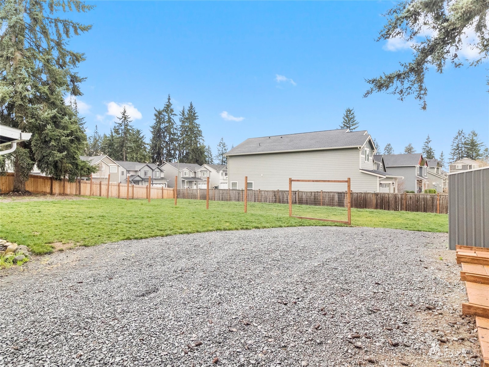 9331 Cullens Road Southeast Yelm, WA 98597 - Photo 20 of 28 a view of a house with a big yard