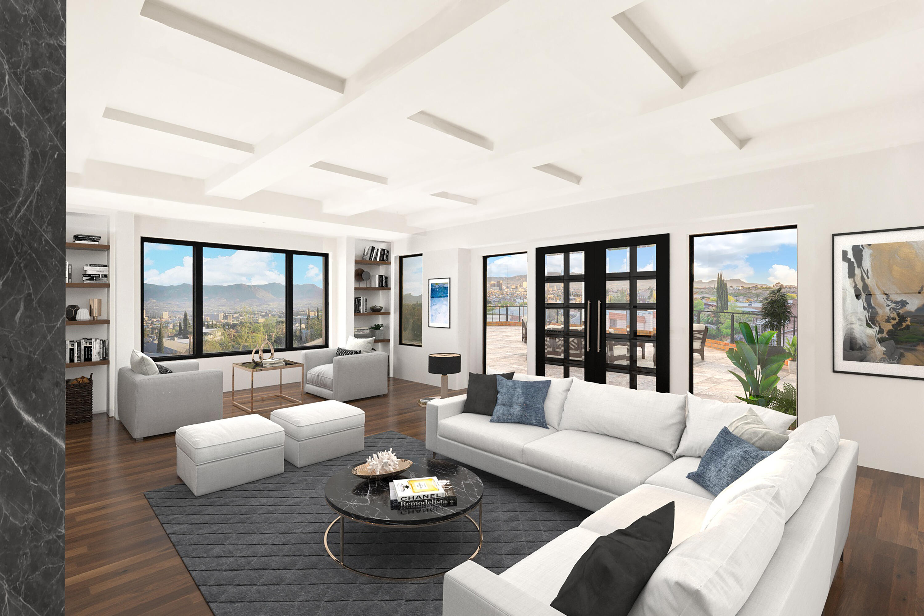 1609 Camino Alto Road El Paso, TX 79902 - Photo 7 of 17 a living room with furniture and a large window