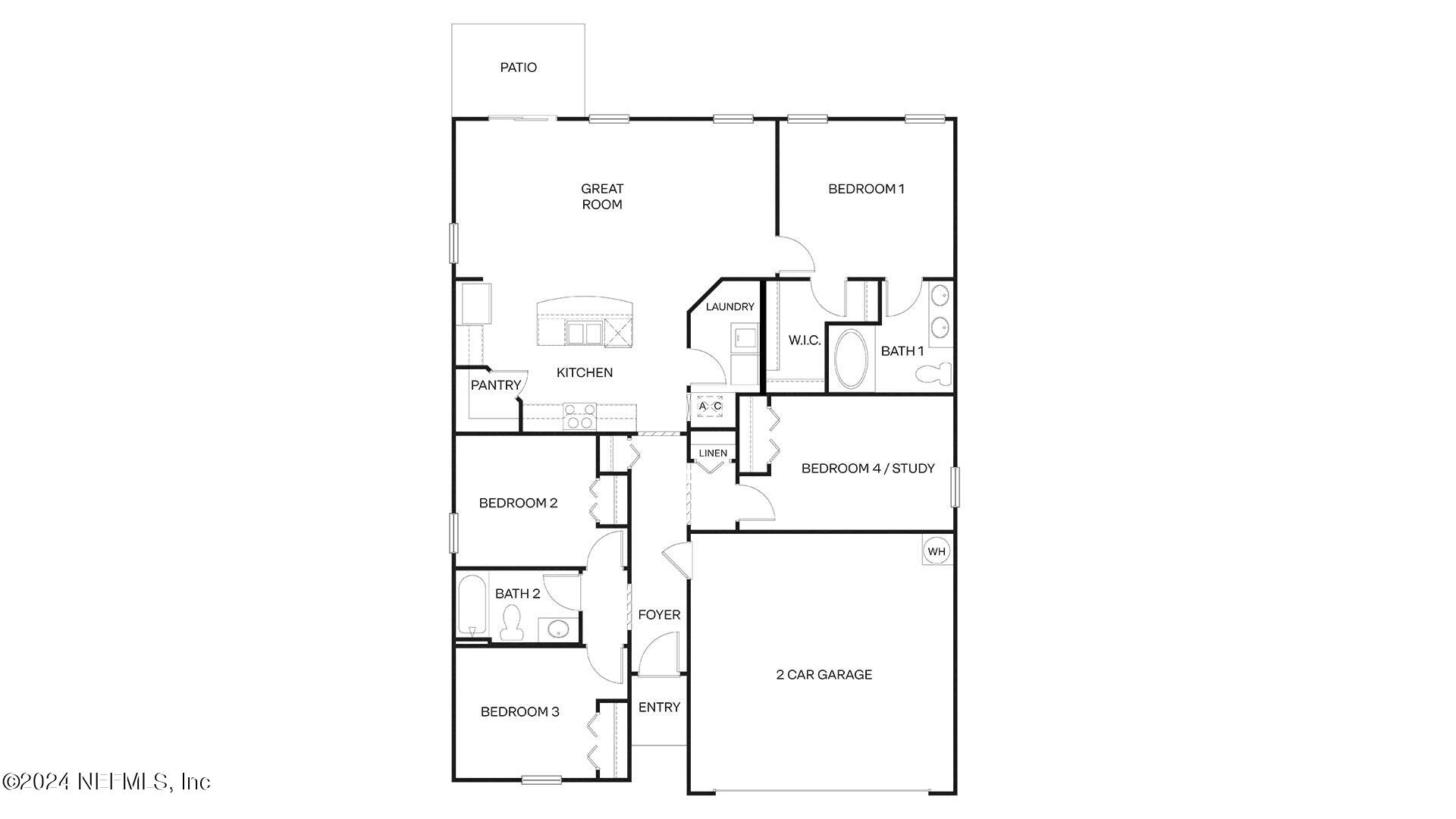12355 Great Eagle Road Jacksonville, FL 32219 - Photo 2 of 47 a picture of a floor plan