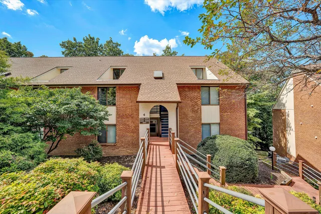 aerial view of a house with wooden floor