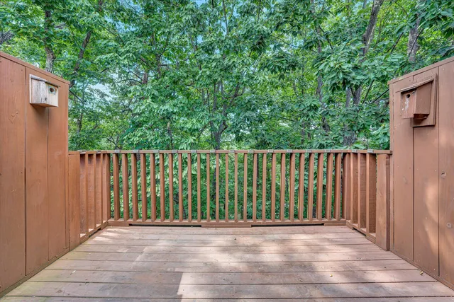 a view of a wooden fence