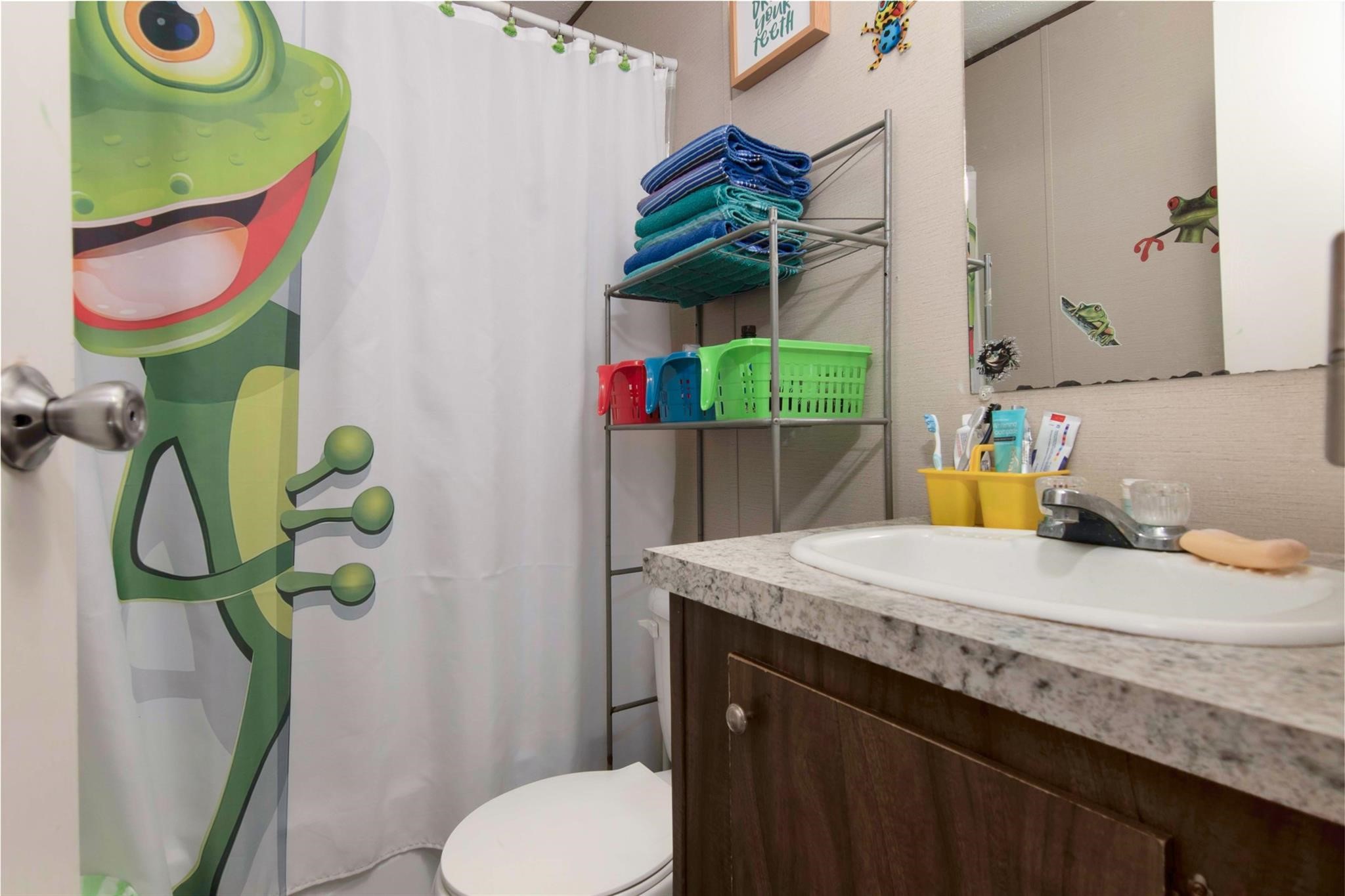 18093 Pickering Road Conroe, TX 77302 - Photo 24 of 29 a bathroom with a sink toilet and mirror