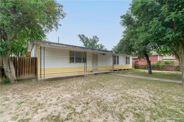 a backyard of a house